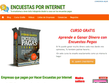 Tablet Screenshot of encuestasporinternet.org